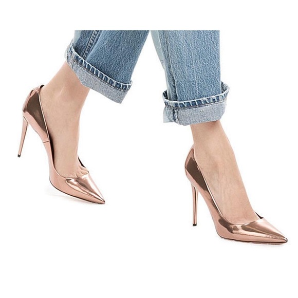 Alexander Wang Metallic Rose Gold Tia Pumps - Picture 3 of 10
